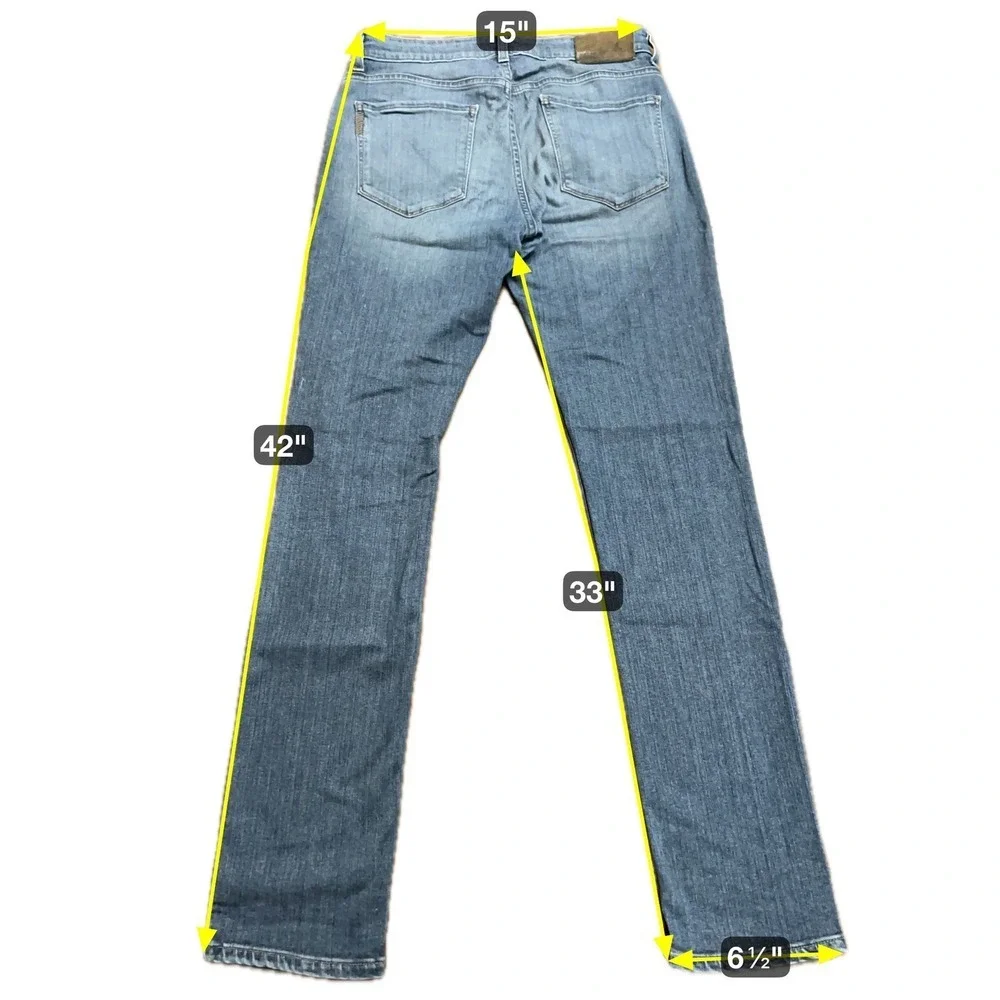 PAIGE Lennox Slim Fit Jeans Mens 30 Blue Premium Designer‎ Denim
